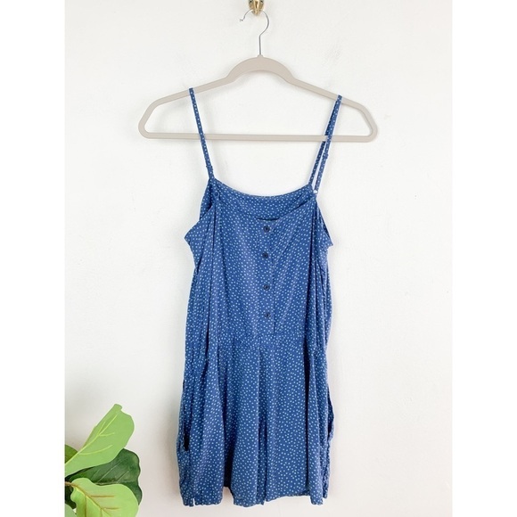 Levi’s Polka Dot Blue Romper Sz S - Picture 2 of 9